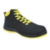 Vaultex TPS High Ankle Steel Toe Shoes Black/Neon Yellow