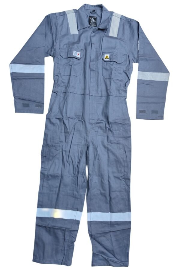 FIRE RETARDANT COVERALL - 300 GSM (GRAY)